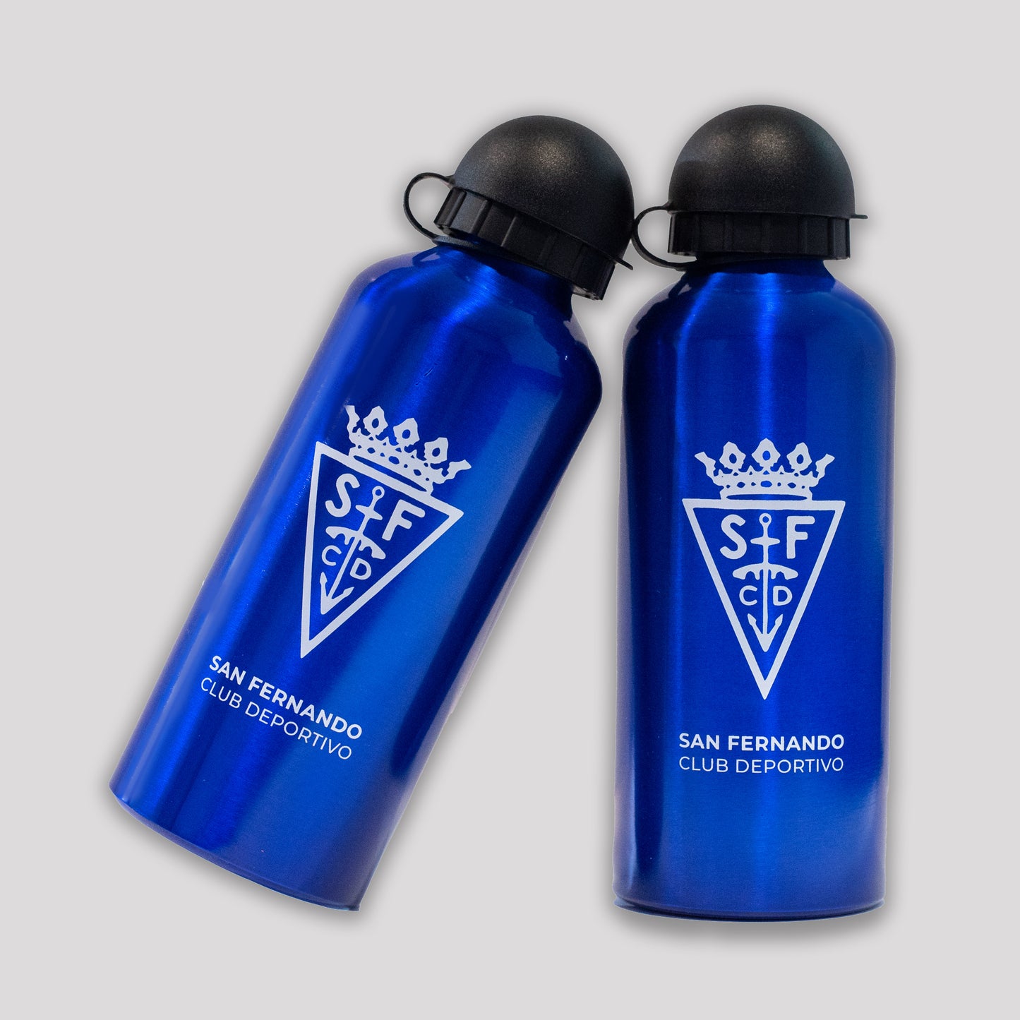 Botella Aluminio 600ml Azul San Fernando CD