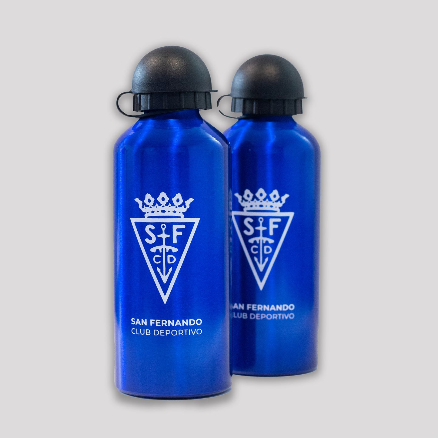 Botella Aluminio 600ml Azul San Fernando CD