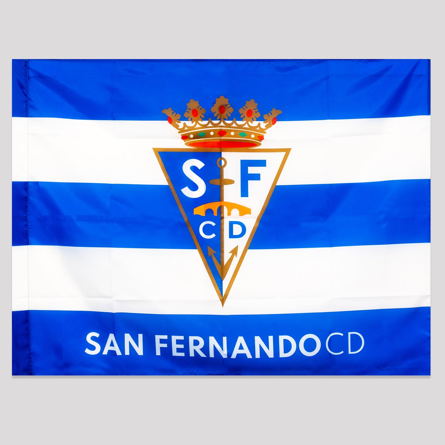 Bandera SFCD rayas blanca y azul
